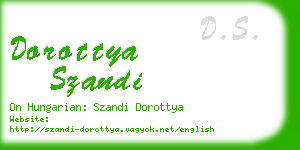 dorottya szandi business card